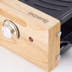 H.Koenig WOD8 raclette 8 personne(s) 1200 W Noir, Gris, Blanc, Bois - Vue supplémentaire 4