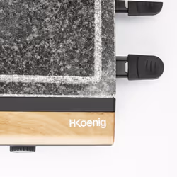 H.Koenig RP328 raclette 8 personne(s) 1400 W Noir, Gris, Blanc, Bois - Vue supplémentaire 4