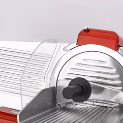 H.Koenig MSX254 trancheuse Electrique 240 W Noir, Rouge, Acier inoxydable Aluminium