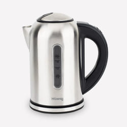 H.Koenig BOE50 bouilloire 1,7 L 2200 W Noir, Acier inoxydable
