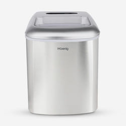 H.Koenig KB20 machine à glaçons Machine à glaçon portable 12 kg/24h 120 W Acier inoxydable
