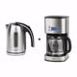 Bouilloire 1.7L + Cafetière programmables H.KOENIG - Gris - BO17