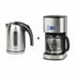 Bouilloire 1.7L + Cafetière programmables H.KOENIG - Gris - BO17