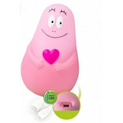 Pabobo Lumilove Barbapapa lumière de nuit pour bébé Rose LED