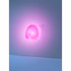 Pabobo 210602 lumière de nuit pour bébé Mur Rose, Blanc LED