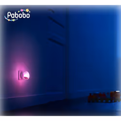 Pabobo 210602 lumière de nuit pour bébé Mur Rose, Blanc LED - Vue supplémentaire 4
