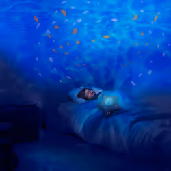 Pabobo PDAP01-BLUESTAR lumière de nuit pour bébé Autonome Bleu