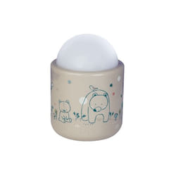 Pabobo Nomade lumière de nuit pour bébé Douille d'alimentation Gris LED
