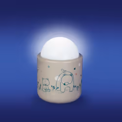 Pabobo Nomade lumière de nuit pour bébé Douille d'alimentation Gris LED