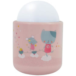 Pabobo Nomade lumière de nuit pour bébé Douille d'alimentation Rose LED