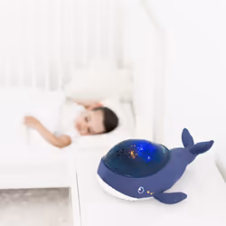 Pabobo Coucher facile Aqua Dream lumière de nuit pour bébé Autonome Bleu, Blanc LED