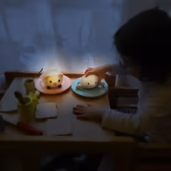 Pabobo Coucher facile SHAKIES-RABBIT lumière de nuit pour bébé Autonome Rose, Blanc LED - Vue supplémentaire 7