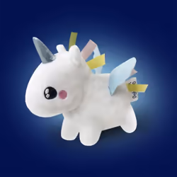 Veilleuse licorne sous forme de peluche toute douce qui s'allume quand on la secoue. Petite et légère, elle dispose de petits ...