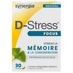 Synergia D-Stress Focus 30 Comprimés