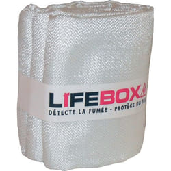 Lifebox COUV01 couverture antifeu 16,3 x 29 cm Fibre de verre