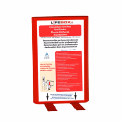 Lifebox COUV01 couverture antifeu 16,3 x 29 cm Fibre de verre