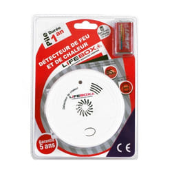 Lifebox DETCC01 détecteur de chaleur Sans fil Monté en surface Détecteur de taux d'augmentation de chaleur