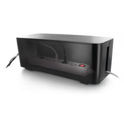 Lifebox - Coffret de rangement câbles et multiprises grande taille noir
