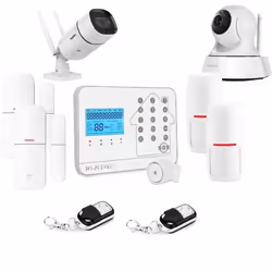 Alarme maison connectée sans fil wifi GSM Futura blanche Lifebox kit11 - 2 caméras wifi