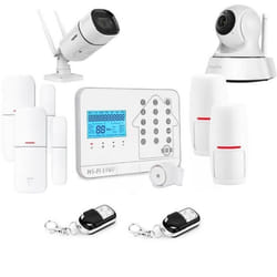 Alarme maison connectée sans fil wifi GSM Futura blanche Lifebox kit11 - 2 caméras wifi