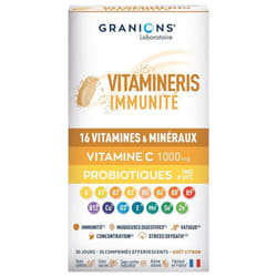 Granions Vitamineris Immunité 1000 mg 30 Comprimés Effervescents