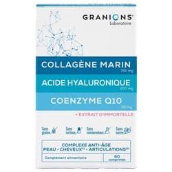 Granions Collagène Marin Acide Hyaluronique Coenzyme Q10 60 Comprimés