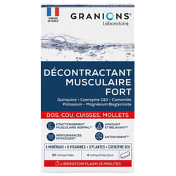 Granions Décontractant Musculaire Fort 20 Comprimés