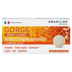 Granions Comprimés à Sucer Gorge 24 Comprimés