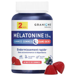 Granions Mélatonine 1,9 mg 60 Gummies