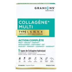 Granions Collagène + Multi Type I, II, III, V, X 60 Comprimés Sécables