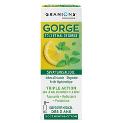 Granions Gorge Spray Toux et Mal de Gorge 20 ml