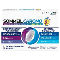 Granions Sommeil Chrono 30 Comprimés Bicouches
