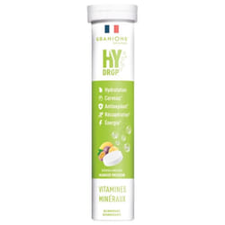 Granions HyDrop Vitamines Minéraux 20 Comprimés Effervescents - Goût : Mangue-Passion