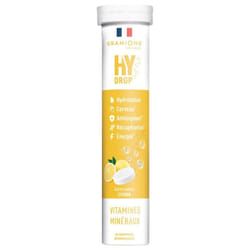Granions HyDrop Vitamines Minéraux 20 Comprimés Effervescents - Goût : Citron