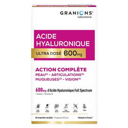 Granions Acide Hyaluronique Ultra Dosé 600 mg 60 Comprimés Sécables