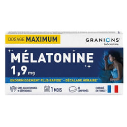 Granions Mélatonine 1,9 mg 30 Comprimés