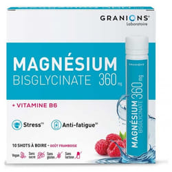 Granions Magnésium Bisglycinate 360 mg 10 Shots