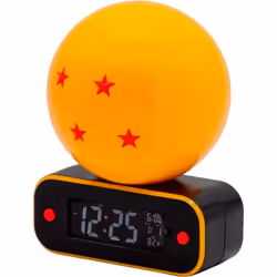TEKNOFUN Dragon Ball Z, Réveil numérique, Noir, Jaune, Adult/Child, LCD, Batterie, AAA