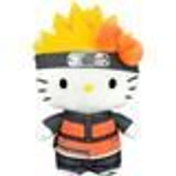 Peluche - TEKNOFUN - Naruto Kitty 20 Cm - Hello Kitty - Noir - Enfant - Mixte - Plush