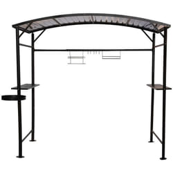Carport barbecue Habrita Foresta CAR1713AC 250x135x224cm acier gris anthracite