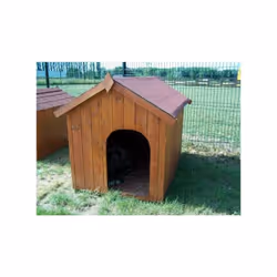 Habrita Foresta - Niche à chien bi-pente pour gros chiens 1,17m2 toit bitumé Niche à chien 1,17m2 Habrita Foresta. Les avanta ...
