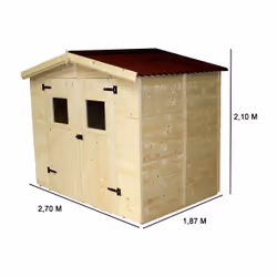 Foresta ED 2416.01 abri de jardin Abri en bois