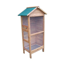 Cage à oiseaux standard toit bitumé 042m² - Pour 3-4 oiseaux