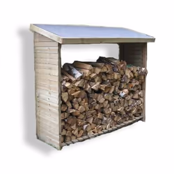 Foresta RB 18869, Range-bûches, Bois, Gris, 1880 mm, 860 mm, 1870 mm