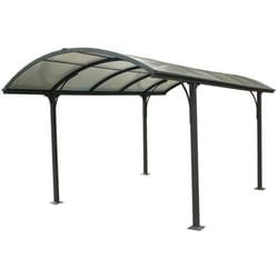 Carport en aluminium 1462 m²- 3015 x 485 cm - Gris anthracite