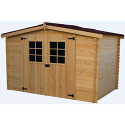 Habrita - Foresta - Abri de jardin madriers massifs 7,86 m2 - AL3030.02N