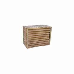 Cache climatiseur Habrita Foresta CC1306 extérieur 1,32x0,58x0,98m bois naturel brun doré