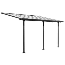 Foresta - Habrita - Toit Terrasse En Aluminium Gris Anthracite Plaques Polycarbonate Anti-uv 12,83m2 - Tt3042al