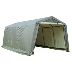 Abri de jardin - HABRITA - Toile renforcée - Toit 2 pentes - Vert - 305 x 610 m
