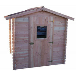 Foresta - Abri de jardin Habrita DU2020.02N 3,24m2 en douglas massif 28mm toit double pente